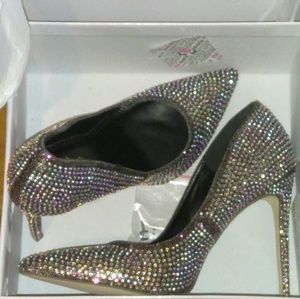 Rhinestone Heels 7.5sz